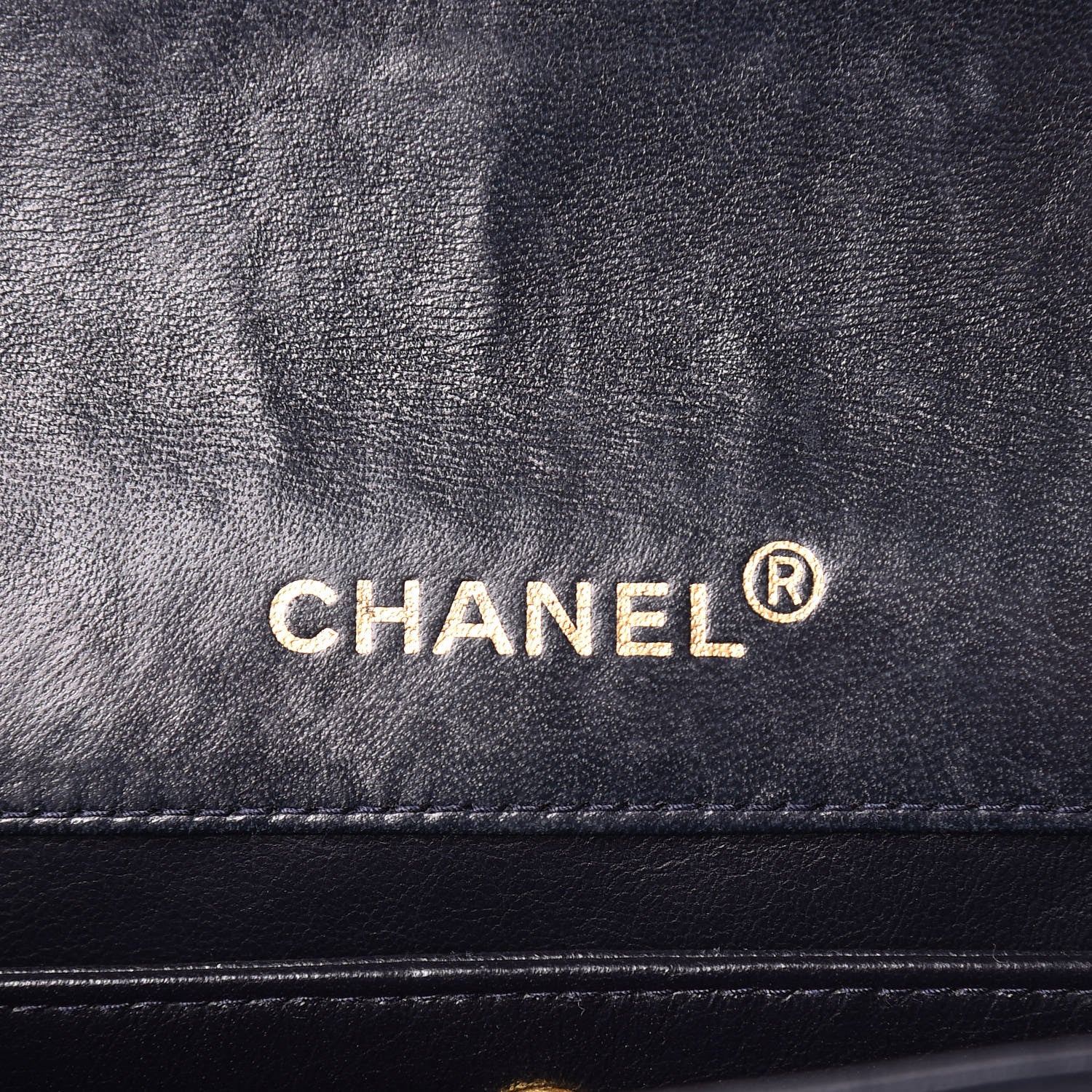 Chanel Lambskin Quilted Small Single Flap Navy 7 of 17