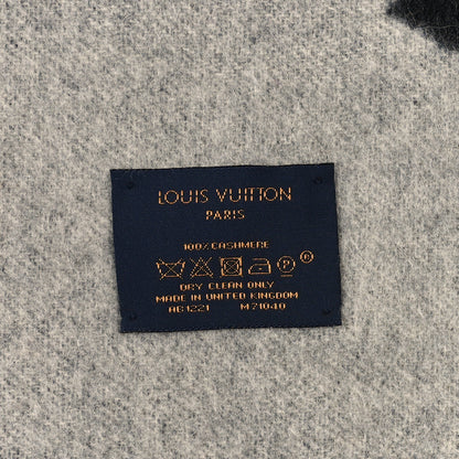 Louis Vuitton Cashmere Monogram Reykjavik Scarf Black Black 3 of 3