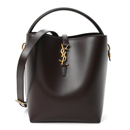 Saint Laurent Shiny Calfskin Le 37 Bucket Bag Arabica 1 of 10