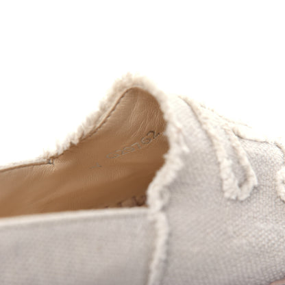 Chanel Linen CC Espadrilles 40 Beige Black 11 of 11