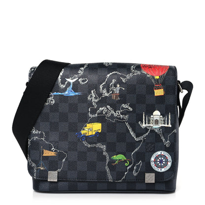 Louis Vuitton Damier Graphite World Map District PM 1 of 9
