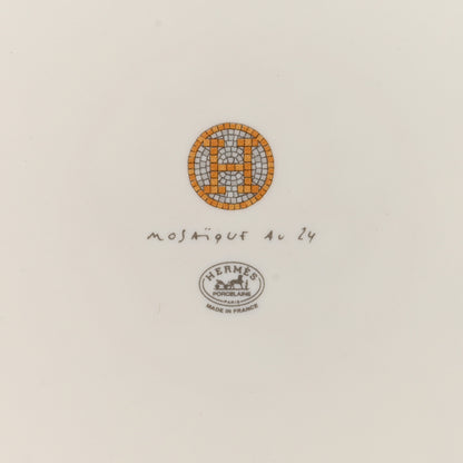 Hermes Porcelain Mosaique au 24 Gold Sushi Plate 5 of 6