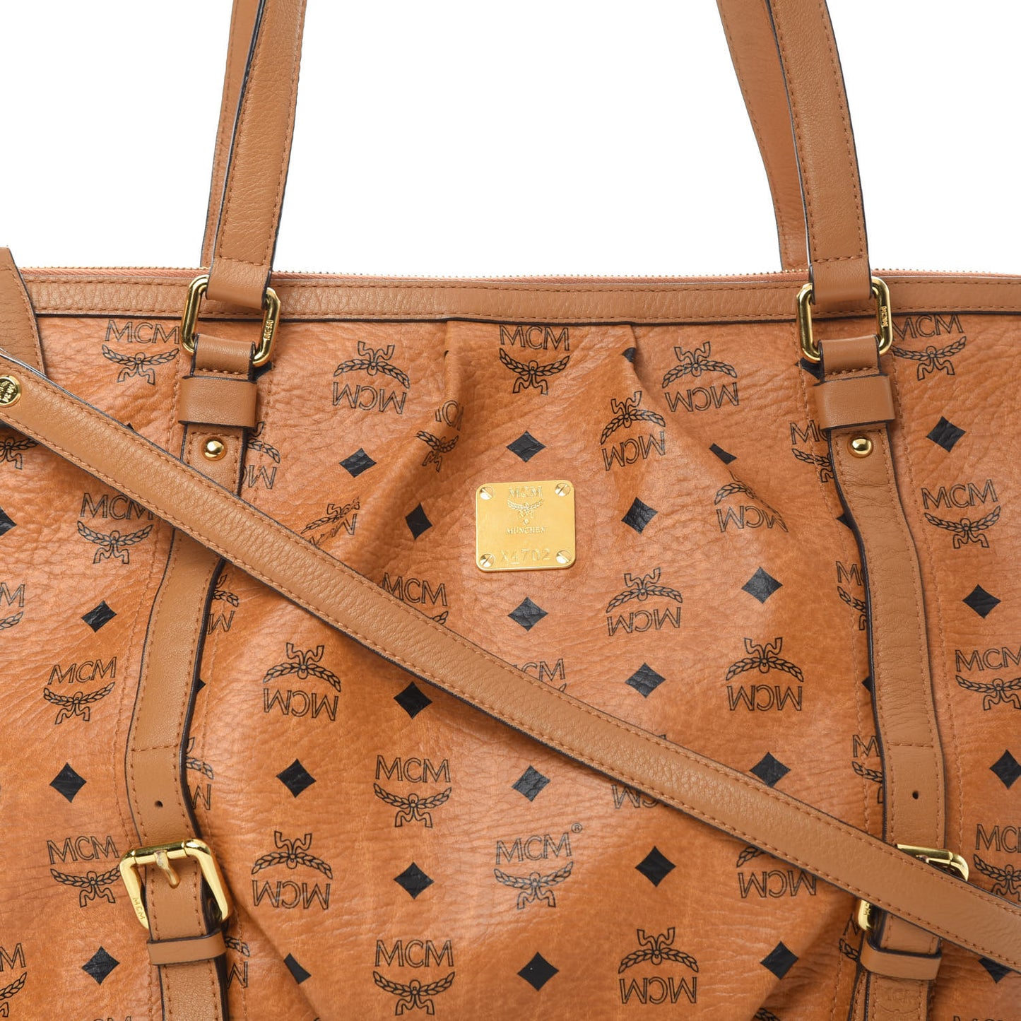 Visetos Medium Essentials Shopper Tote Cognac