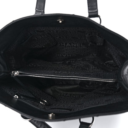 Chanel Caviar Square Stitched Large Tote Black 5 of 10