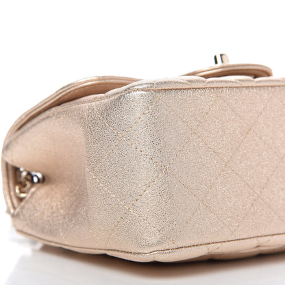 Chanel Metallic Lambskin Quilted Mini Square Flap Gold 6 of 9