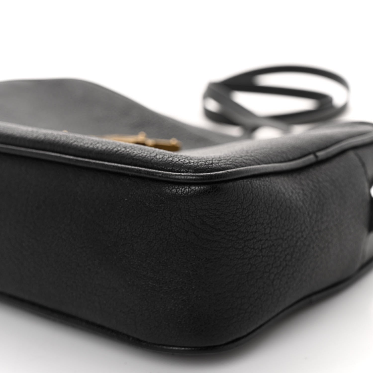 Saint Laurent Grained Lambskin Monogram Lou Camera Bag Black 9 of 14