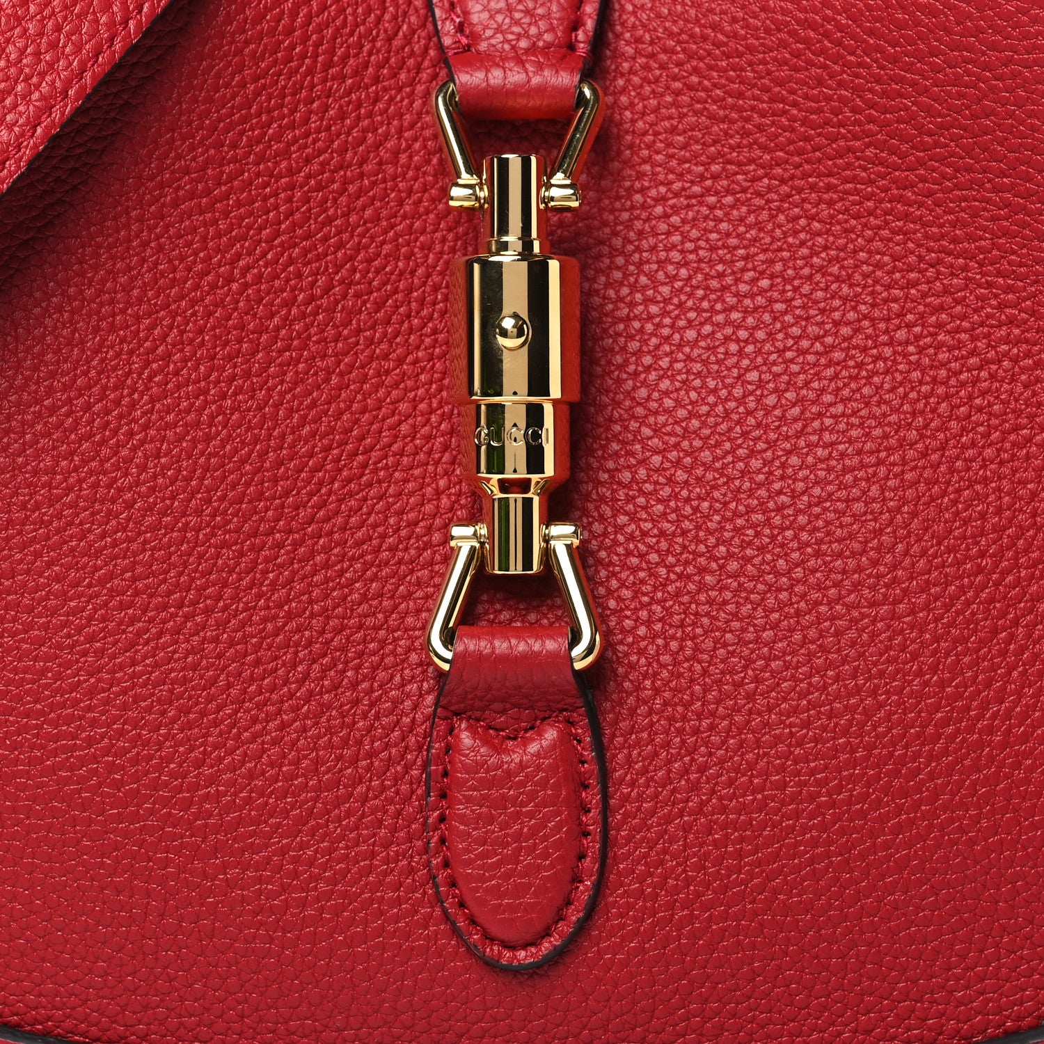 Gucci Ancora Calfskin Small Jackie 1961 Hobo Red 7 of 10