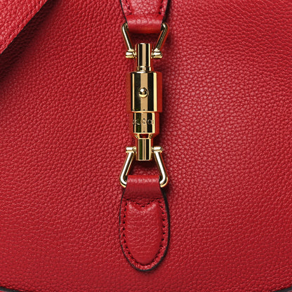 Gucci Ancora Calfskin Small Jackie 1961 Hobo Red 7 of 10