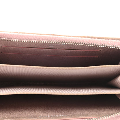 Chanel Metallic Lambskin Quilted Gusset Wallet Pink 5 of 8