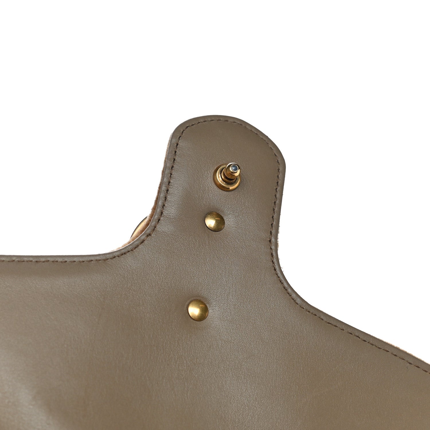 Gucci Velvet Matelasse Small GG Marmont Shoulder Bag Taupe 13 of 17