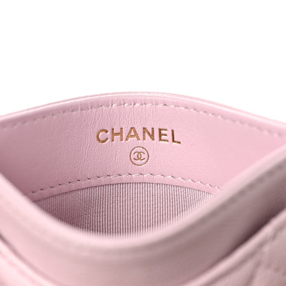 Chanel Caviar Quilted Card Holder Light Pink 6 of 8