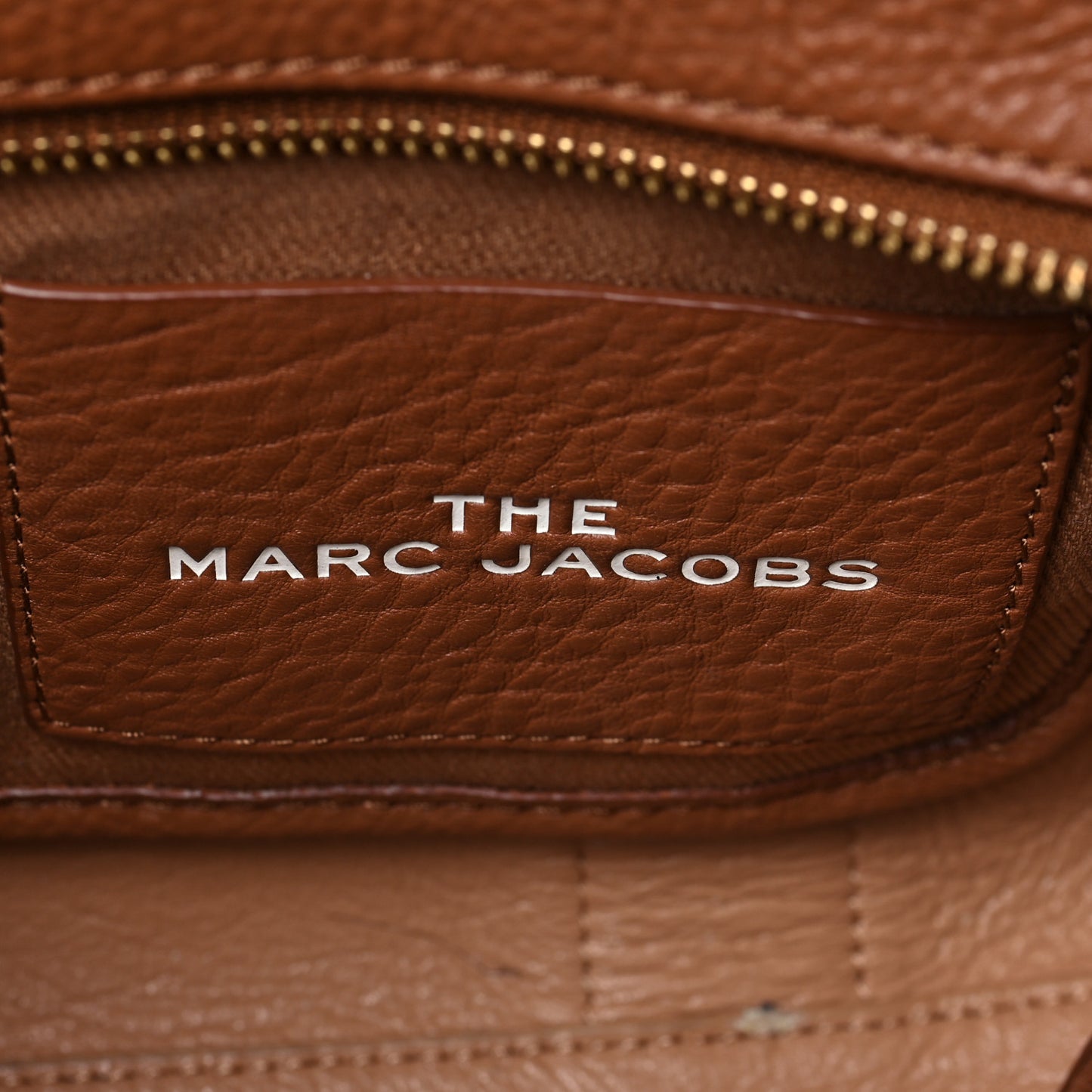 Grained Calfskin Small The Tote Bag Argan Oil