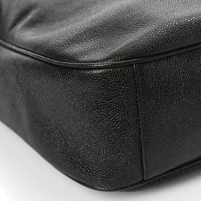Chanel Caviar Large CC Shoulder Bag Black 8 of 10