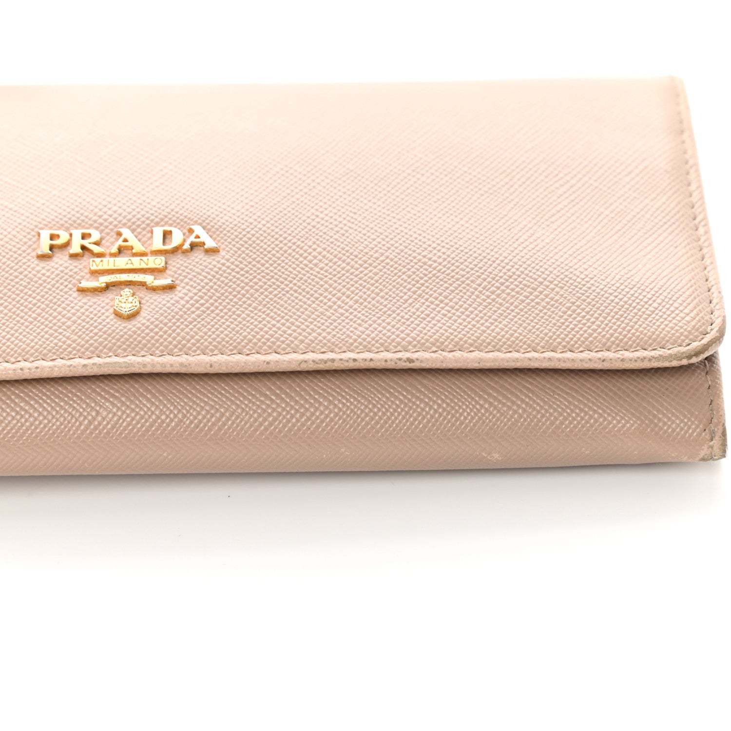 Prada Saffiano Metal Continental Flap Wallet Cammeo 11 of 17