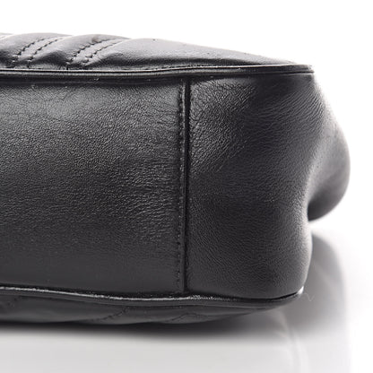Gucci Calfskin Matelasse Medium GG Marmont Shoulder Bag Black 14 of 14
