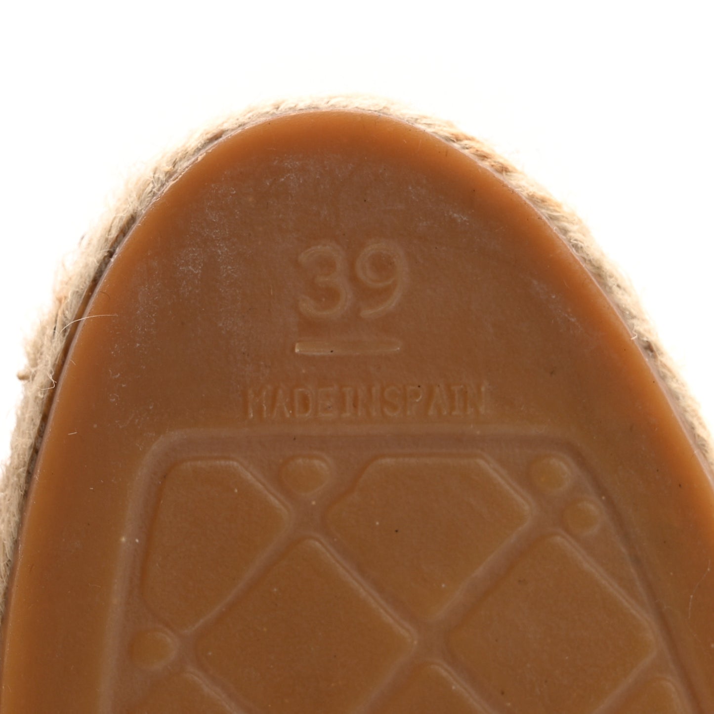 Lambskin CC Espadrilles 39 Beige Black