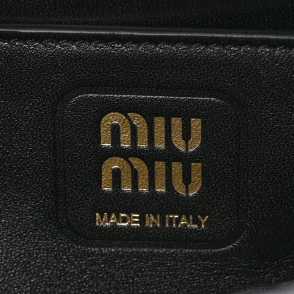 Miu Miu Nappa Matelasse Shoulder Bag Black 6 of 9