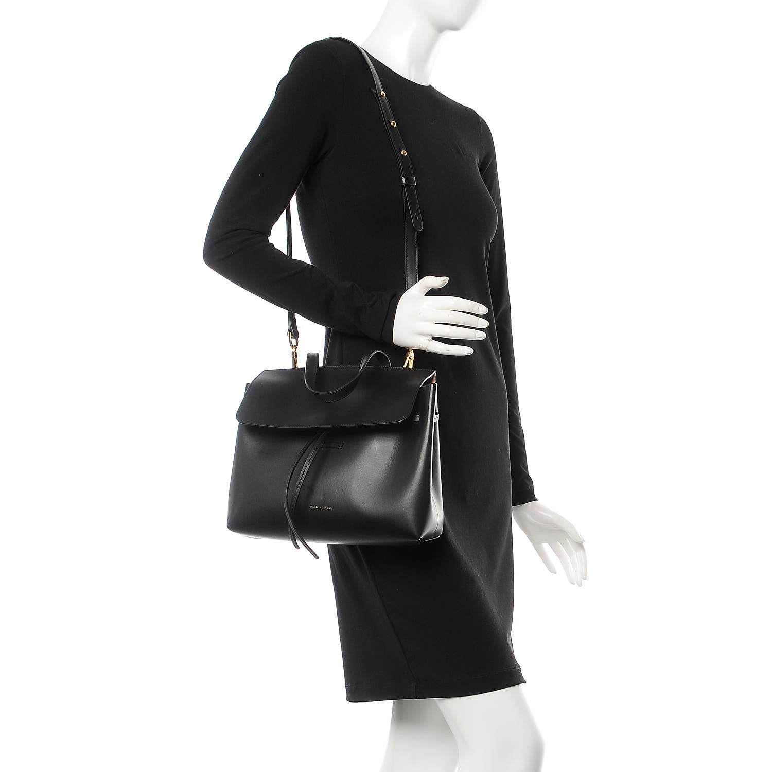 Mansur Gavriel Calfskin Mini Lady Bag Black Ballerina 2 of 10