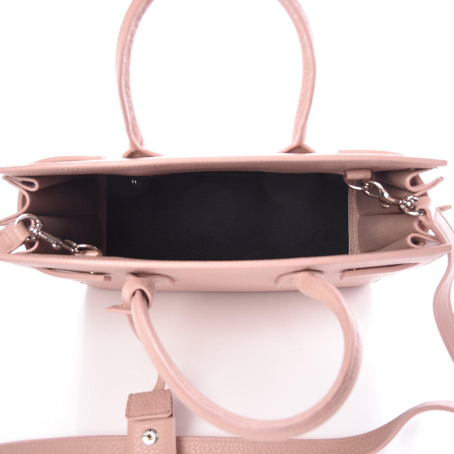 Grained Calfskin Baby Sac De Jour Antique Rose