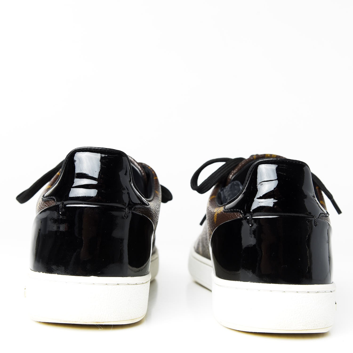 Louis Vuitton Patent Monogram Frontrow Sneakers 39 6 of 10