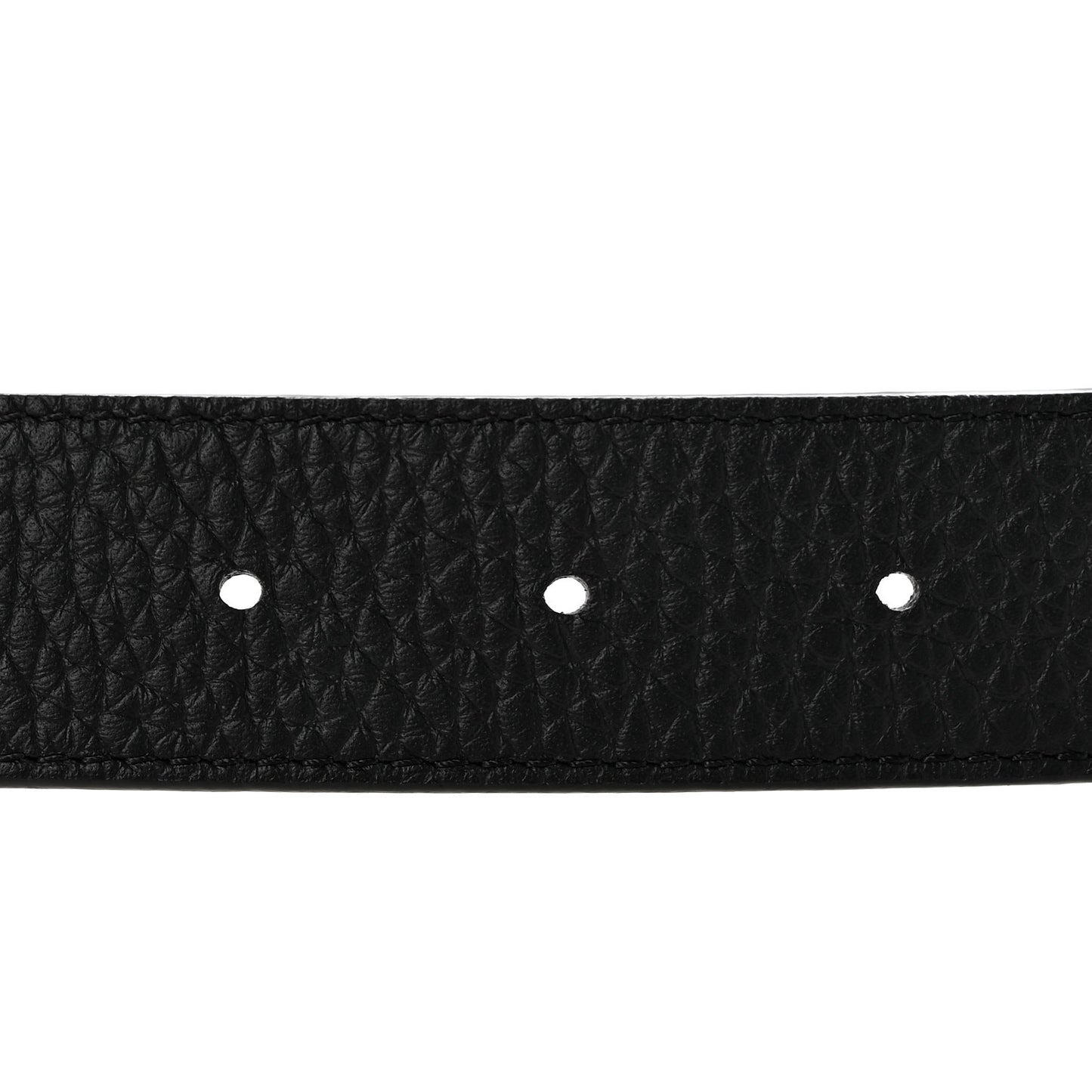 Taurillon Calfskin 30mm LV Initiales Reversible Belt 80 32 Black