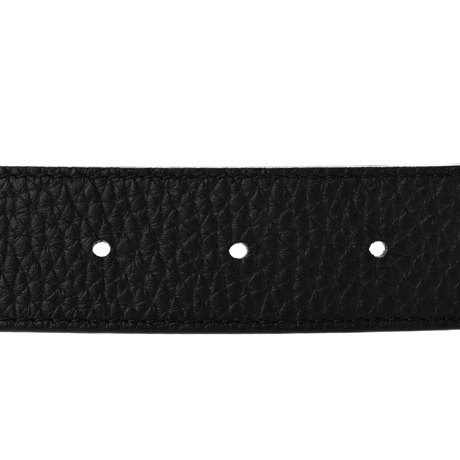 Louis Vuitton Taurillon Calfskin 30mm LV Initiales Reversible Belt 80 32 Black 5 of 10