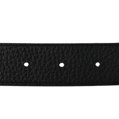 Louis Vuitton Taurillon Calfskin 30mm LV Initiales Reversible Belt 80 32 Black 5 of 10