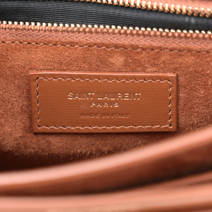 Saint Laurent Canvas Calfskin Classic Monogram Cassandra Tan Natural 6 of 12