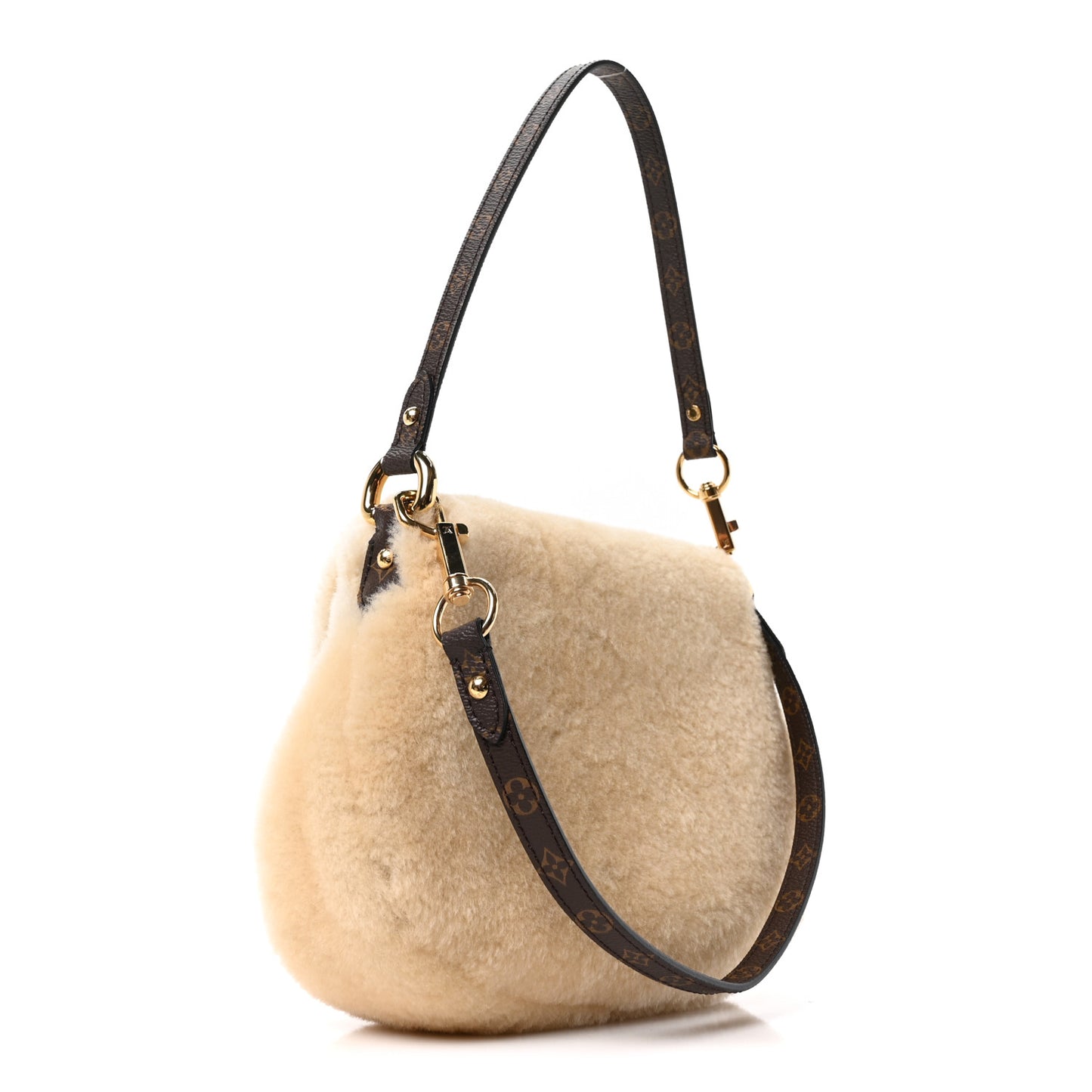 Shearling Monogram Sunset Cream