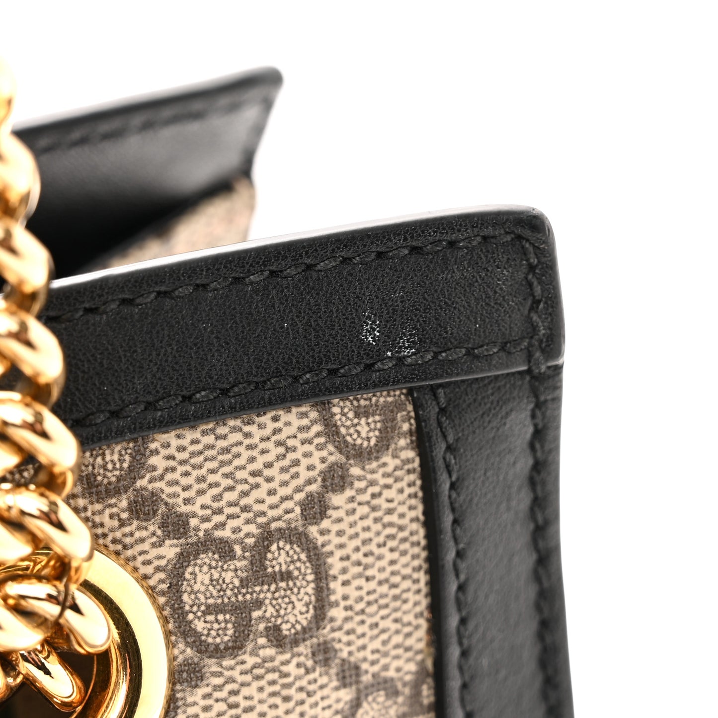 GG Supreme Monogram Small Padlock Tote Black