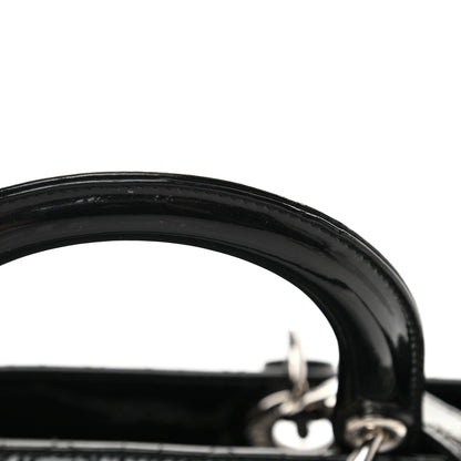 Christian Dior Patent Cannage Large Lady Dior Black 15 of 15
