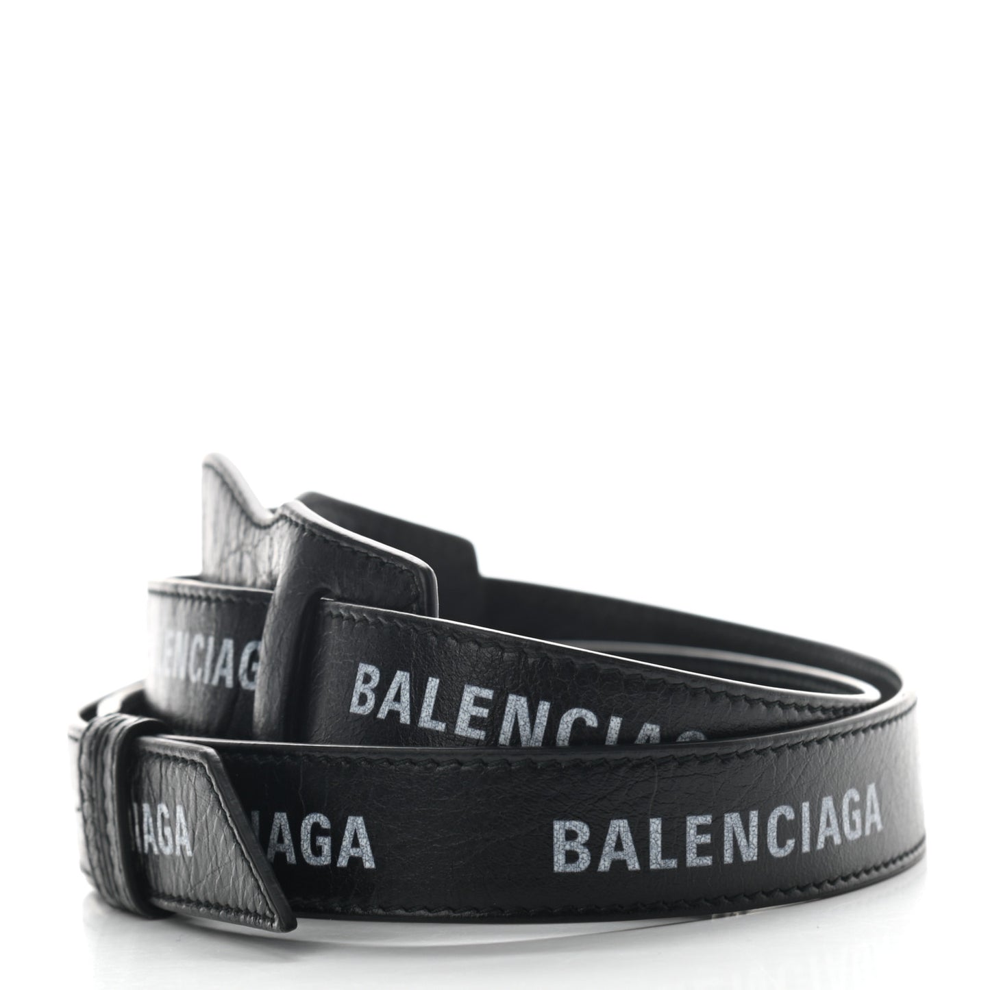 Agneau Classic Hardware Logo Shoulder Strap Black