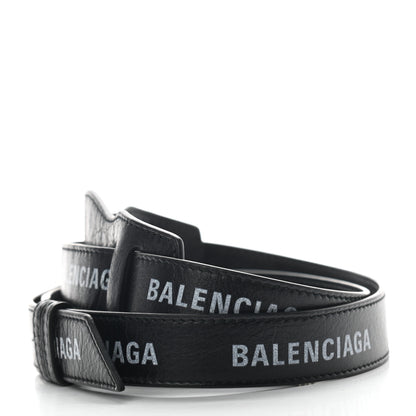 Balenciaga Agneau Classic Hardware Logo Shoulder Strap Black 2 of 3