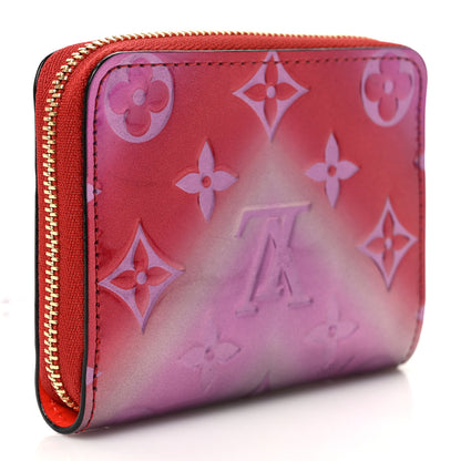 Louis Vuitton Metallic Vernis Degrade Zippy Coin Purse Pink Red 3 of 6