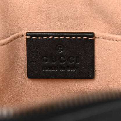 Gucci Calfskin Matelasse GG Marmont Belt Bag 85 34 Black 7 of 10