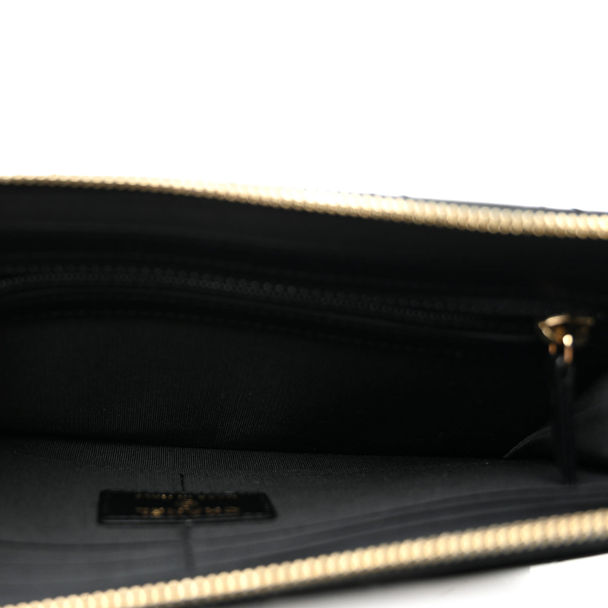 Chanel Lambskin Quilted All About Chanel Charm Wristlet Wallet Black 5 of 11