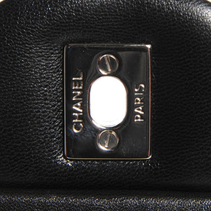 Chanel Lambskin Quilted Jumbo Double Flap Black 6 of 10