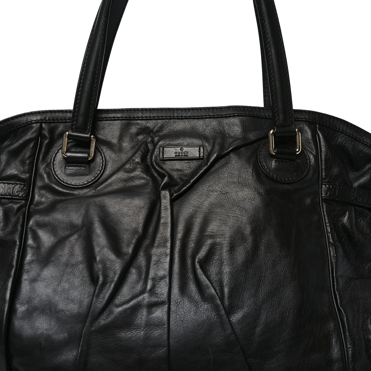 Calfskin Guccissima Full Moon Tote Black