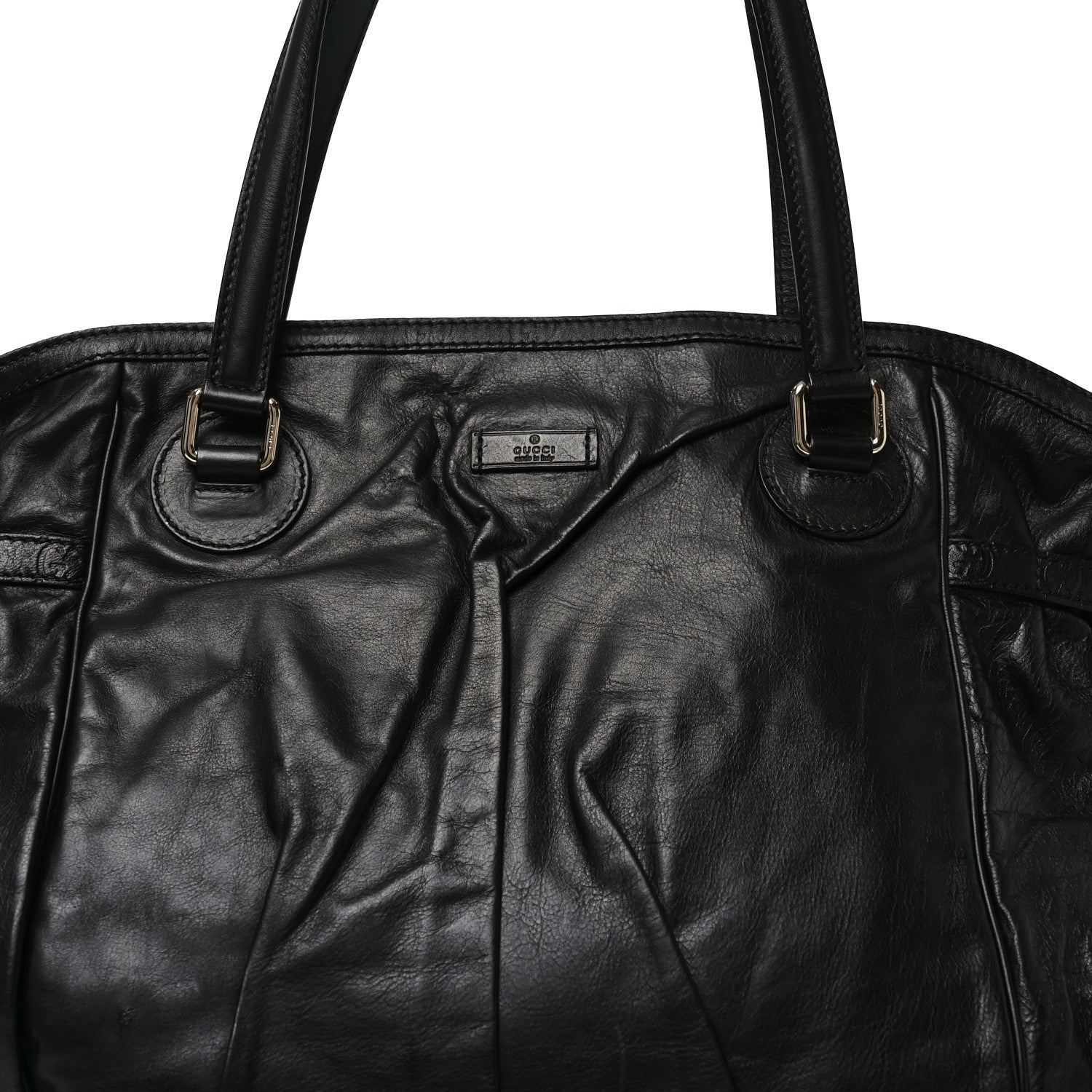 Gucci Calfskin Guccissima Full Moon Tote Black 8 of 11