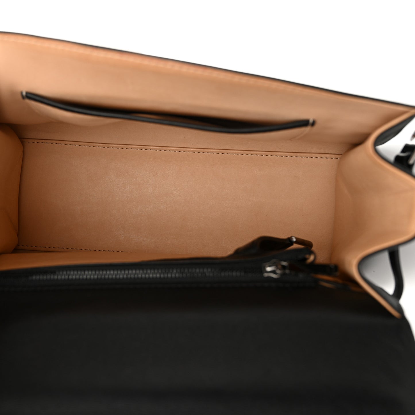 Calfskin MM Tempete Satchel Black