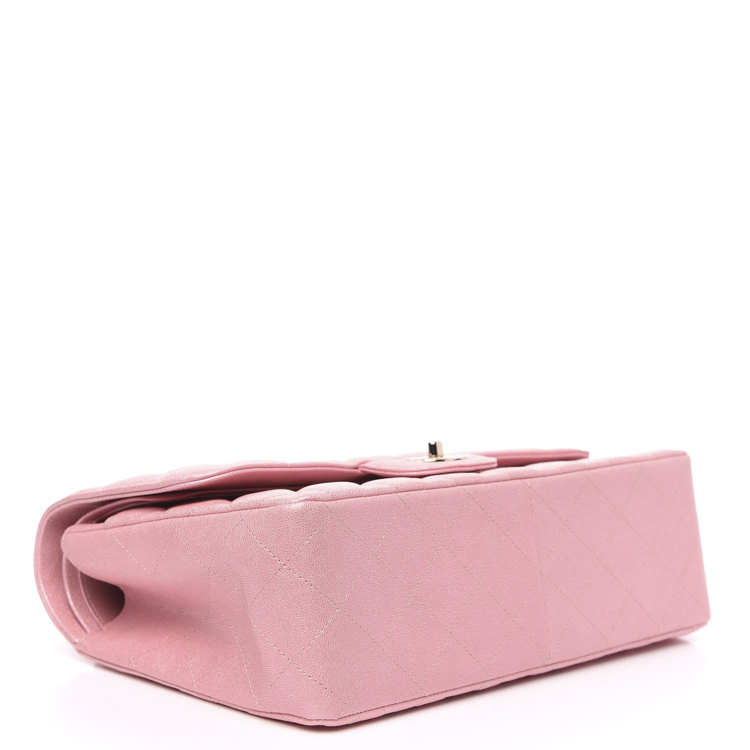 Chanel Iridescent Caviar Quilted Jumbo Double Flap Rose Pink 4 of 11