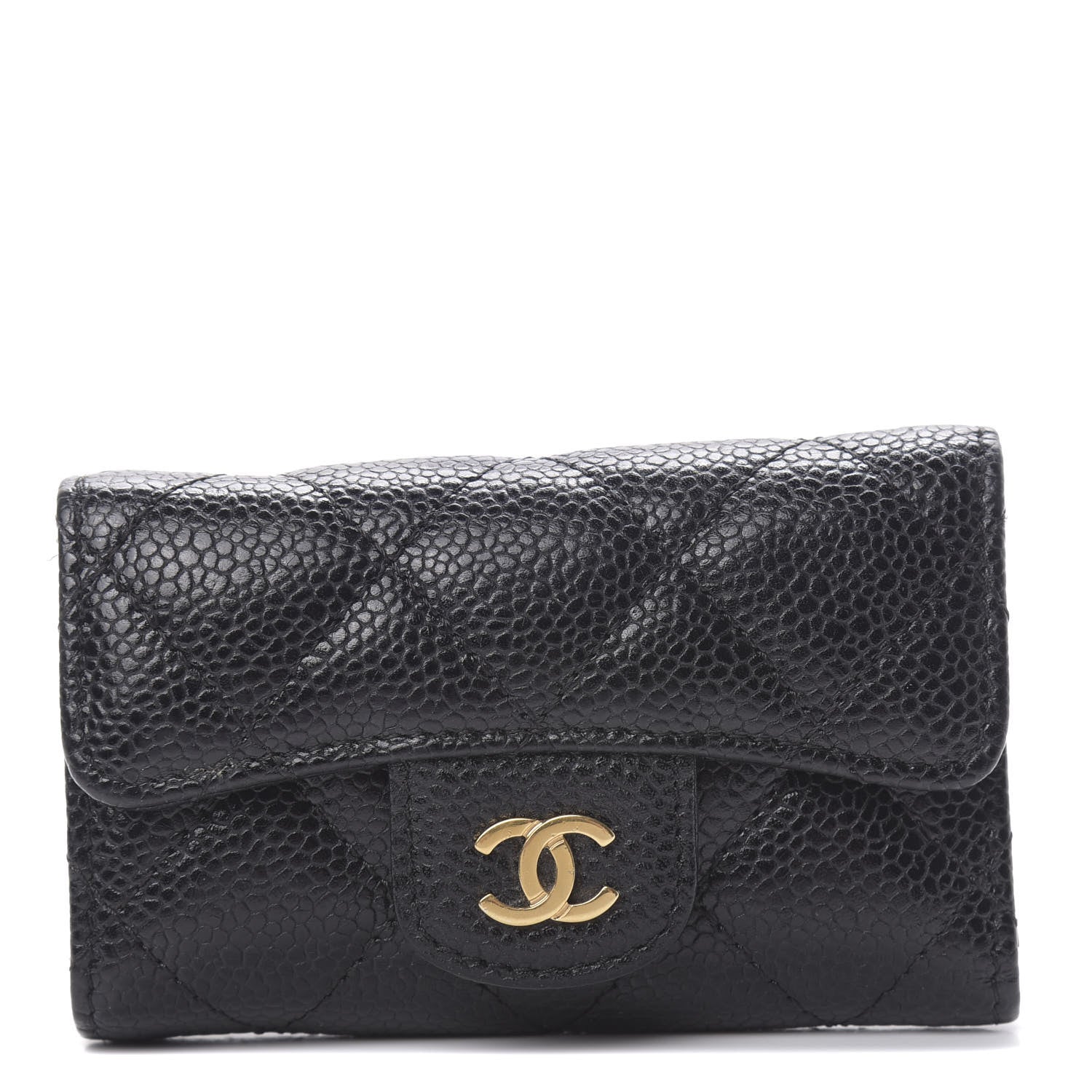 Chanel Caviar Quilted 6 Key Holder Black 1 of 12