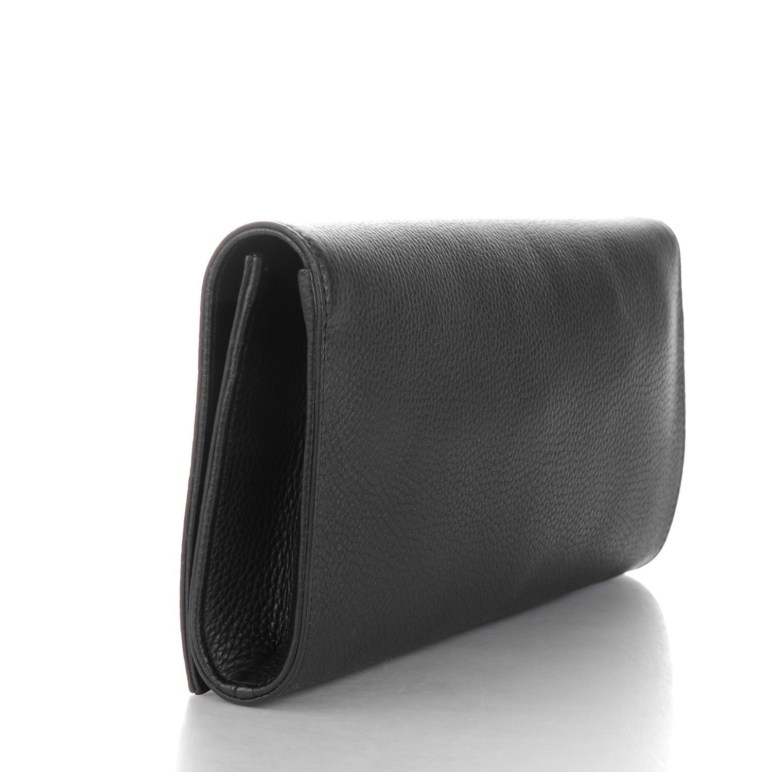 Gucci Pebbled Calfskin Medium Soho Clutch Black 3 of 7