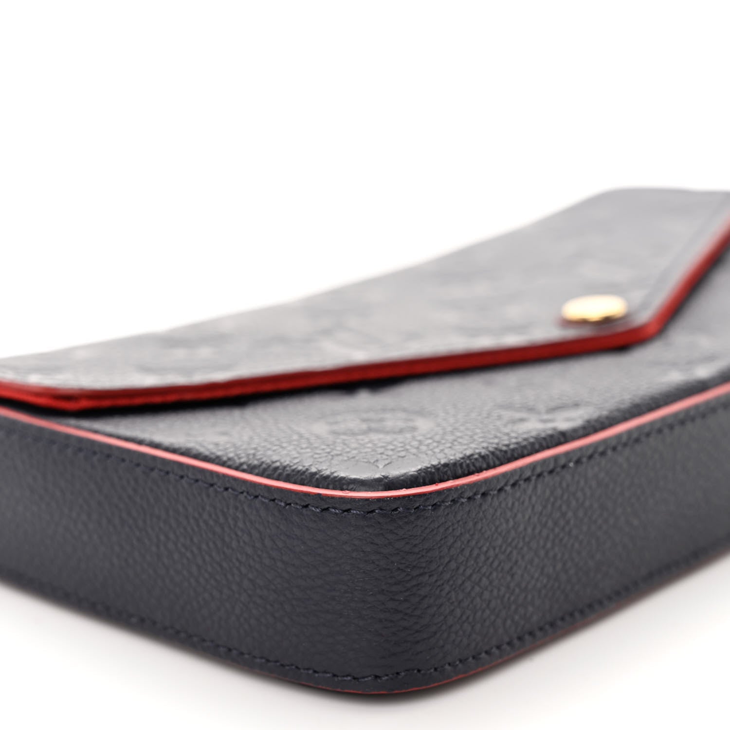 Louis Vuitton Empreinte Pochette Felicie Chain Wallet Marine Rouge 9 of 11