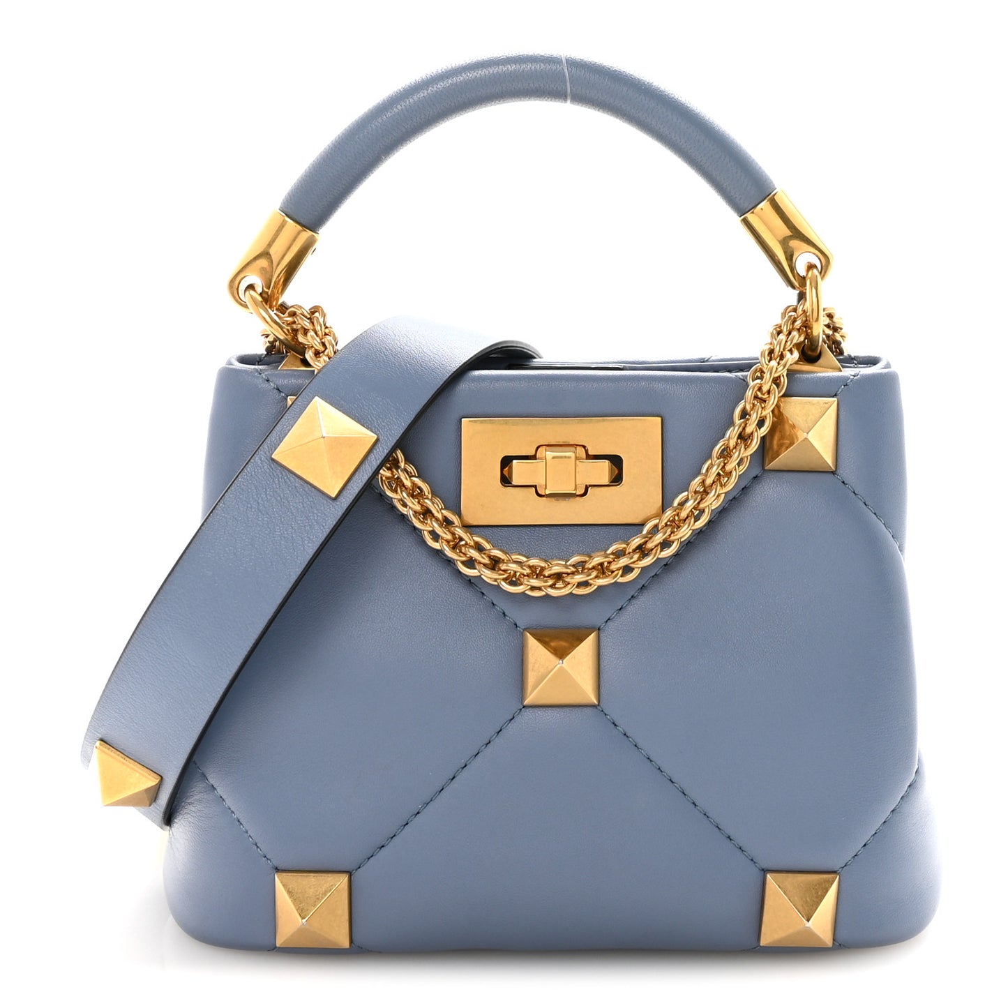 Nappa Mini Roman Stud The Handle Bag Niagara