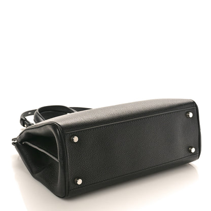 Gucci Grainy Calfskin Small Zumi Top Handle Bag Black 4 of 10