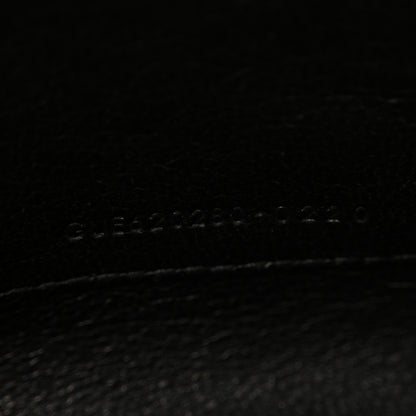 Saint Laurent Grain De Poudre Mixed Matelasse Triquilt Monogram Chain Wallet Dune 7 of 11