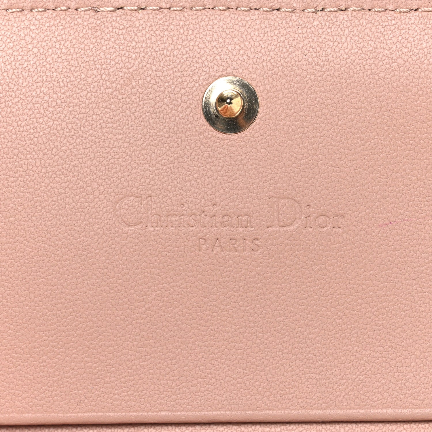 Christian Dior Lambskin Cannage Mini Lady Dior Wallet Rose Des Vents 6 of 7