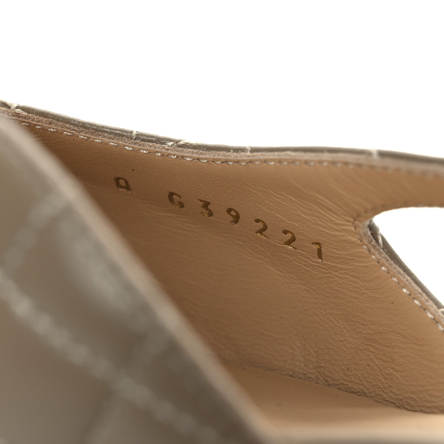 Chanel Lambskin Patent Cap Toe CC Slingback Flats 38 Beige Black 10 of 11