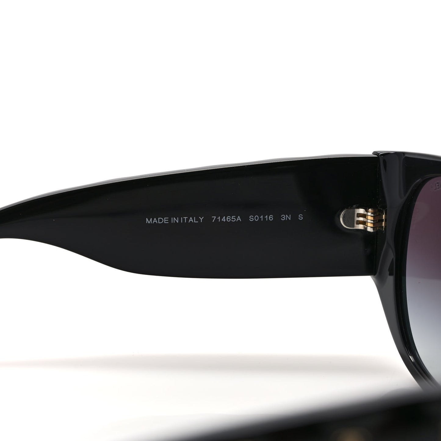 Acetate Quilted CC Pilot Sunglasses 71465 Black